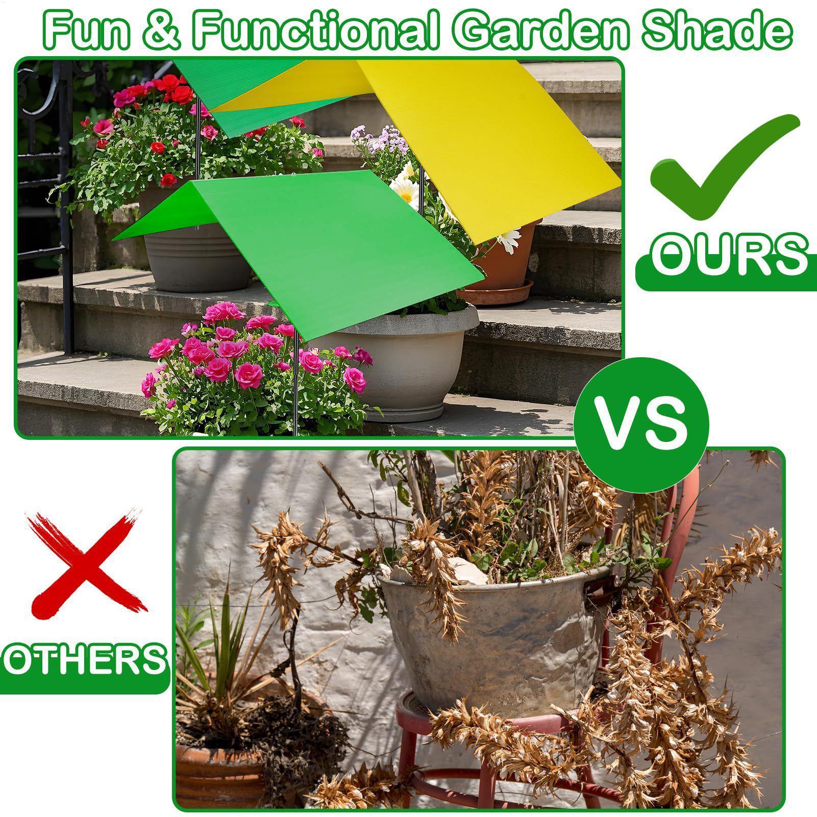 Bonsai Garden Backyard - Plantenparaplu Anti-UV Warmtereductiehoes Plantenschaduwparaplu voor ingemaakte