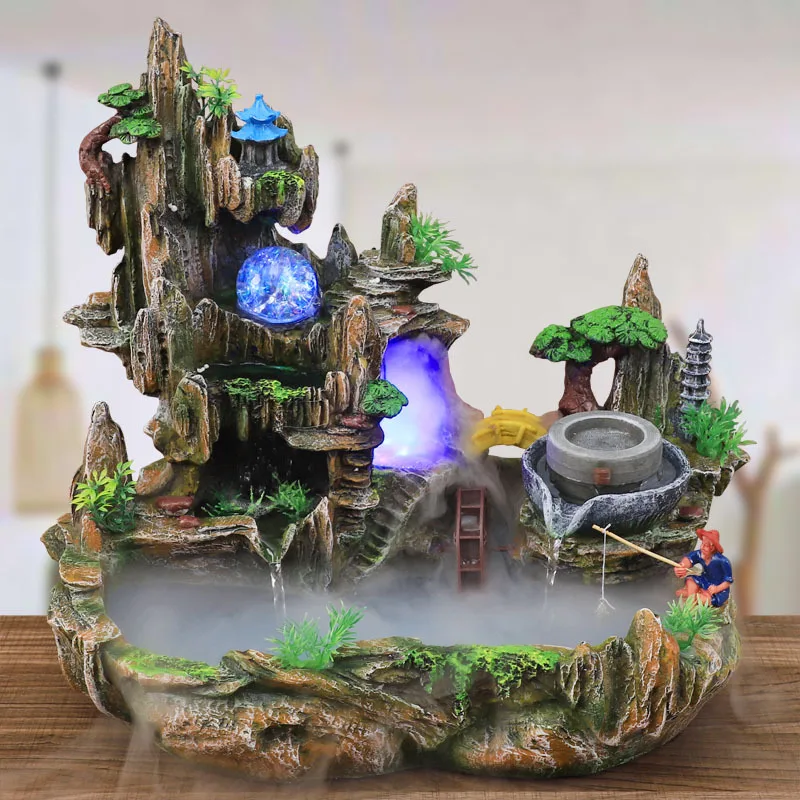 Bonsai Garden Fountain - Mountain View Rotstuin Fontein Watercirculatie Klein