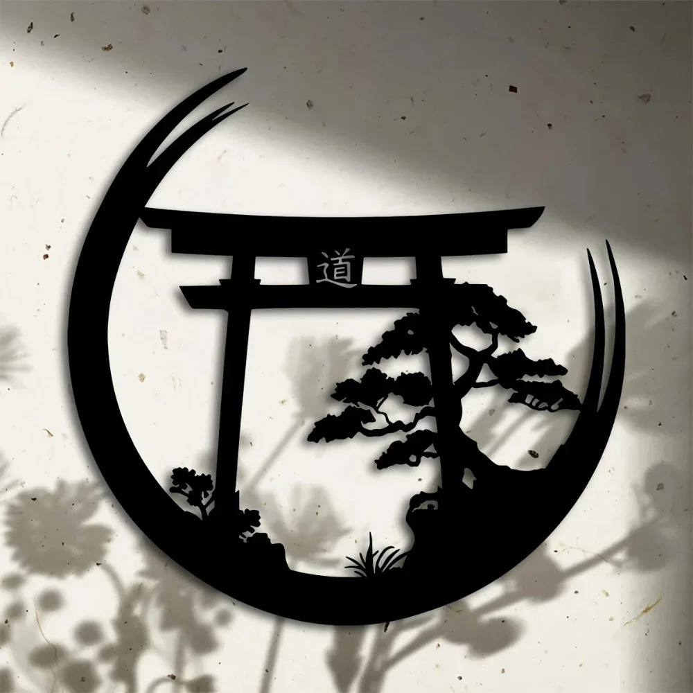 Bonsai Garden For Home - Japanse Bonsai Torii Gate Metal Wall