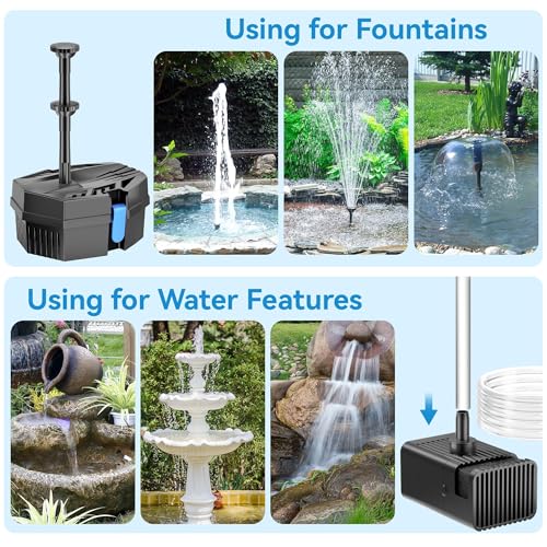 Bonsai Garden Fountain - 8W zonne-fonteinpomp met geïntegreerde powerbank van