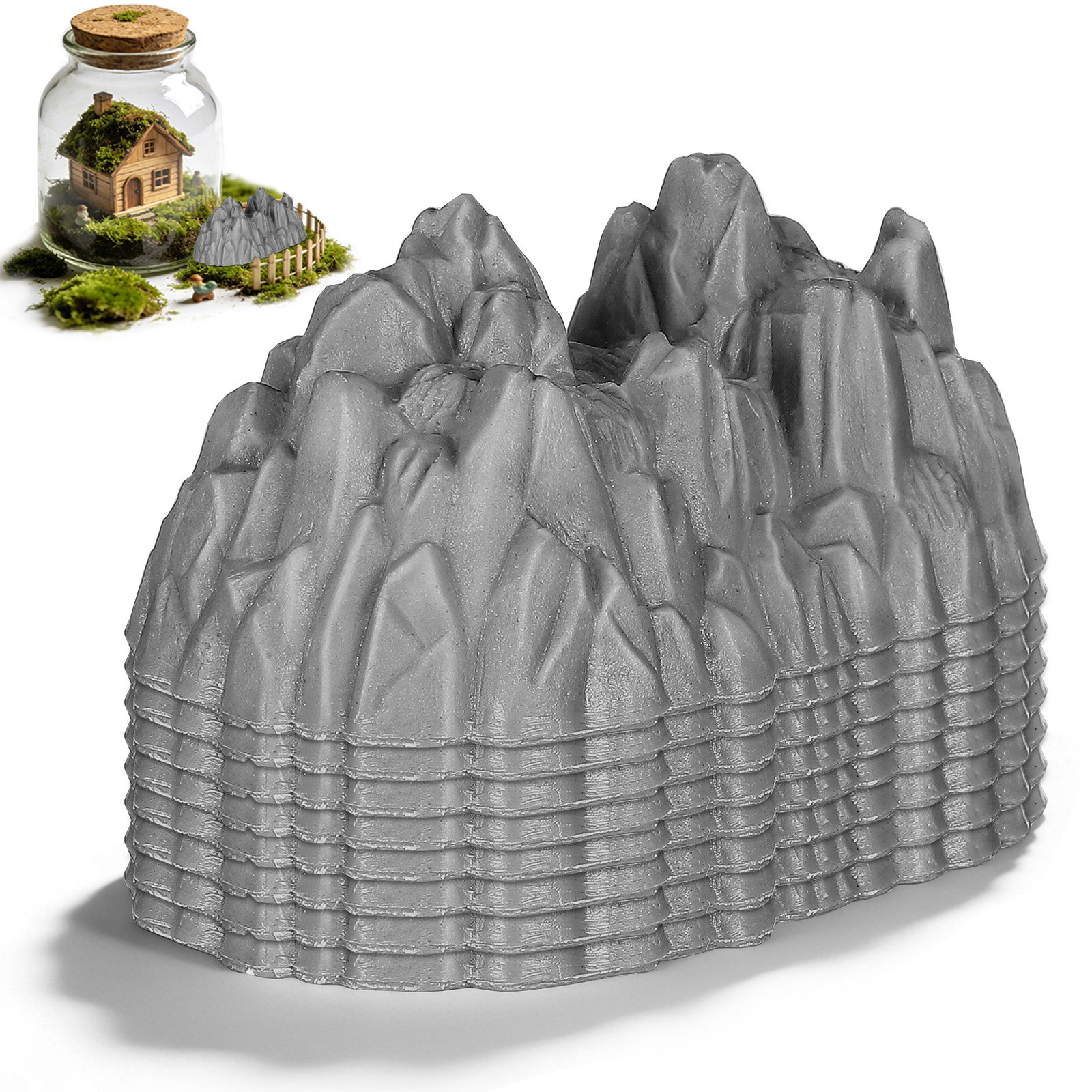 Bonsai Garden For Home - 20 stuks mini rotsjes plastic rotsen
