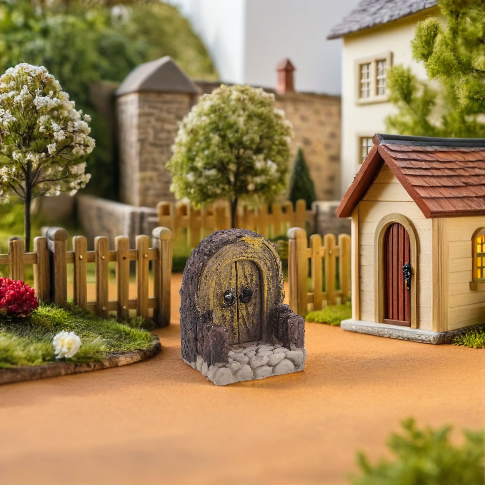 Bonsai Garden Art - 2 stuks micro landschapsdecoratie miniatuur houten