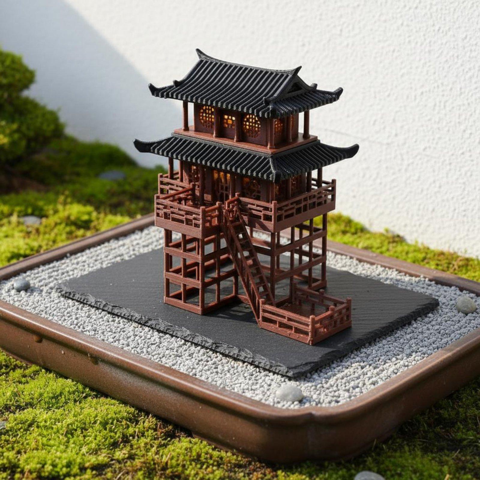 Bonsai Garden Usa - Bonsai Huis Tafelblad Plastic Pagode Mini