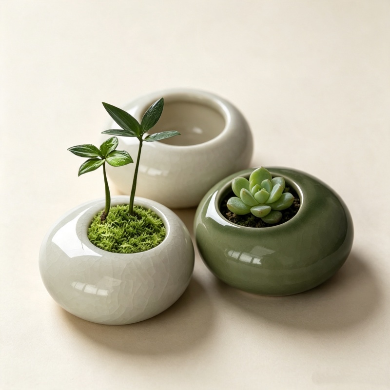 Mini ijsgeglazuurde plantenpot - Bonsai Garden Art recensie en prijs