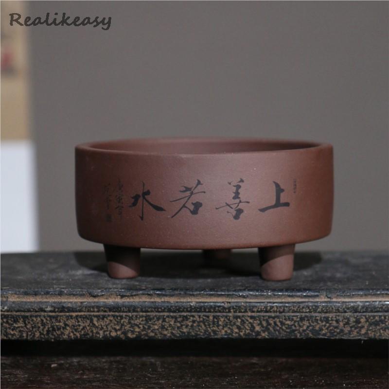 Yixing Paarse Klei Pot Desktop - Bonsai Tree Zen Garden recensie en prijs