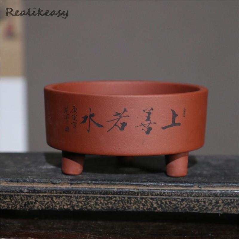 Yixing Paarse Klei Pot Desktop - Bonsai Tree Zen Garden recensie en prijs