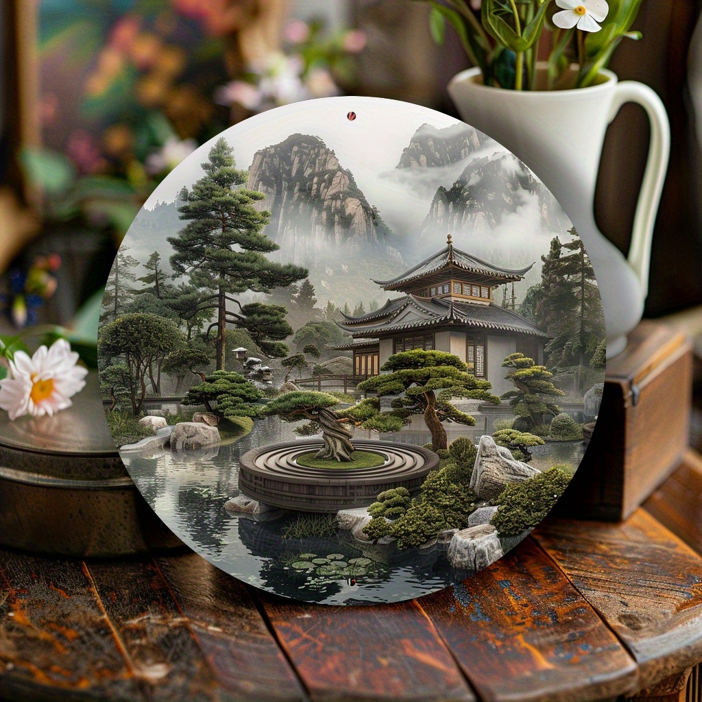 Rustige Japanse Zen-tuin ronde - Bonsai Tree Zen Garden recensie en prijs