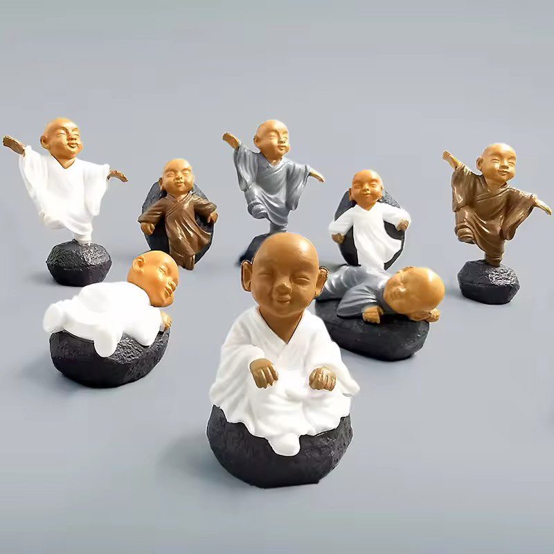 4 stks Chinese Kong Fu Monnik  - Bonsai Garden Art recensie en prijs