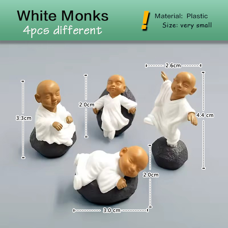 4 stks Chinese Kong Fu Monnik  - Bonsai Garden Art recensie en prijs