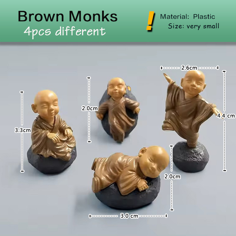 4 stks Chinese Kong Fu Monnik  - Bonsai Garden Art recensie en prijs