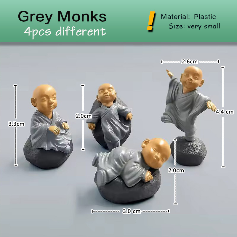4 stks Chinese Kong Fu Monnik  - Bonsai Garden Art recensie en prijs