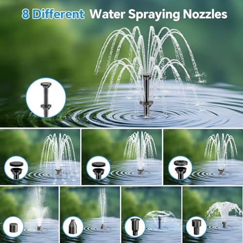 8W zonne-fonteinpomp met geïnt - Bonsai Garden Fountain recensie en prijs